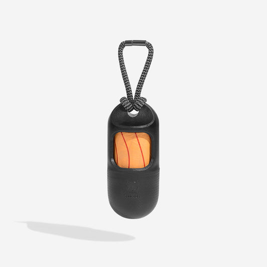 Dispensador de Bolsas Higiénicas Negro +1 Rollo