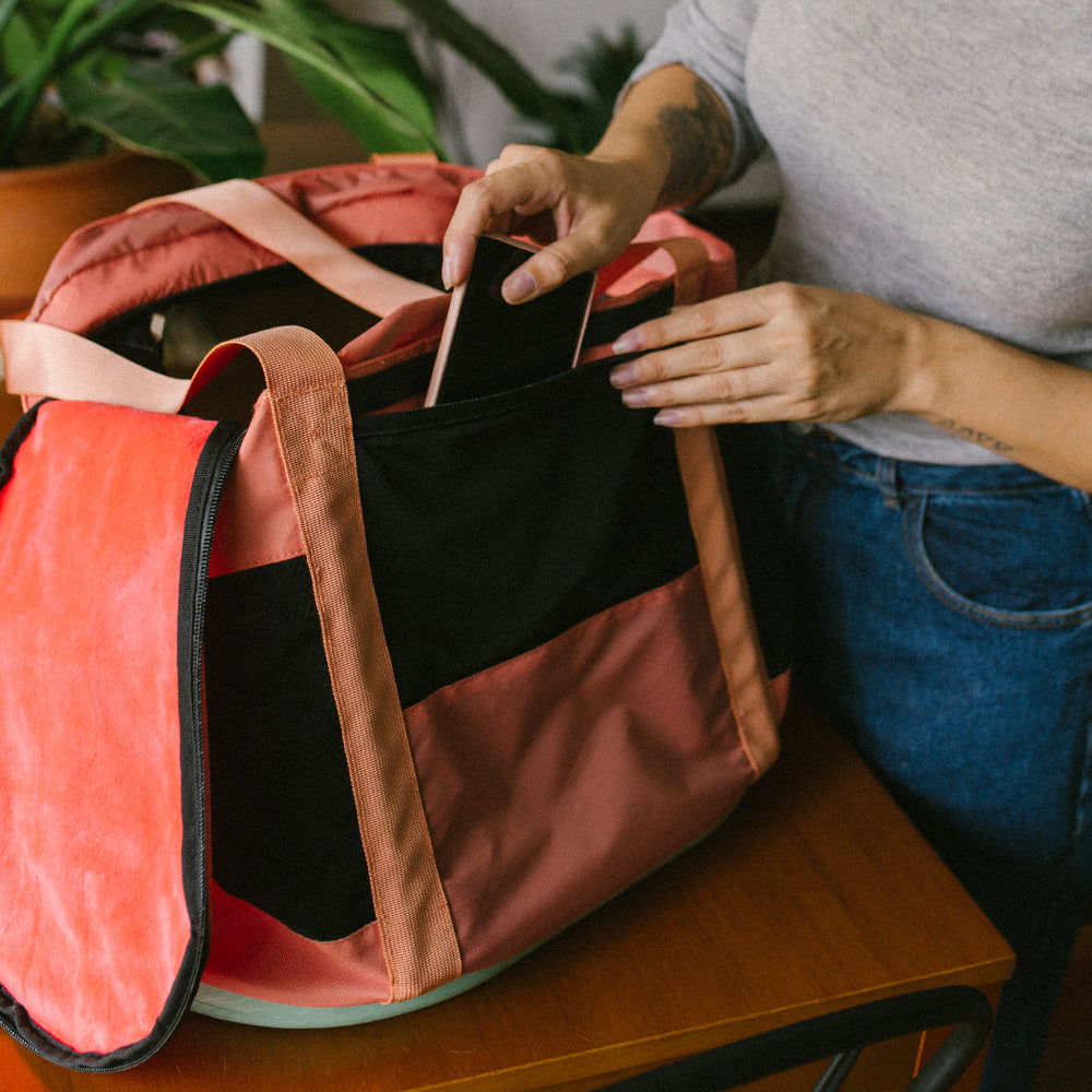 Bolso de Transporte Para Gatos Terracota
