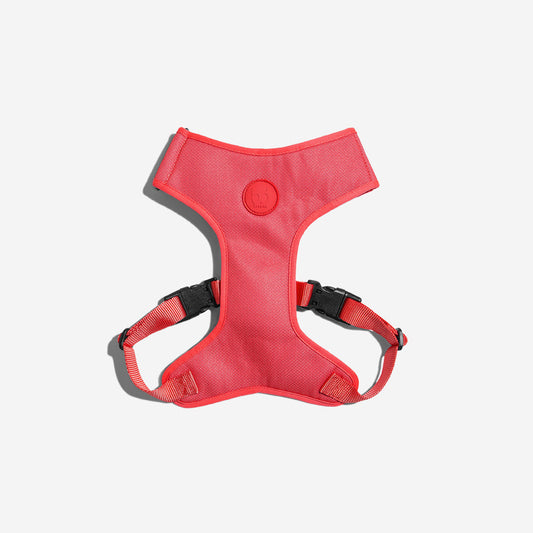 Pechera Air Mesh Ajustable para Perros Neon Coral