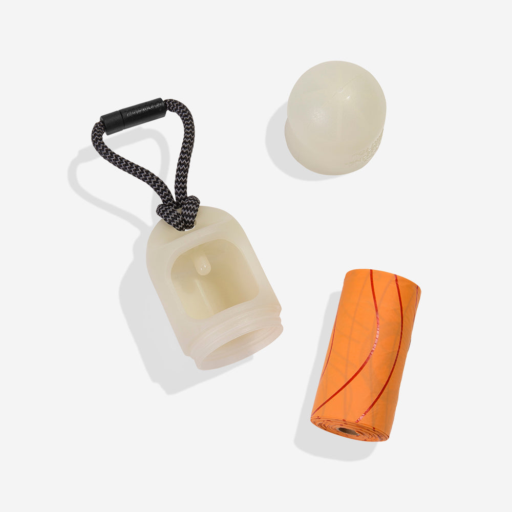 Dispensador de Bolsas Higiénicas Fluorescente +1 Rollo